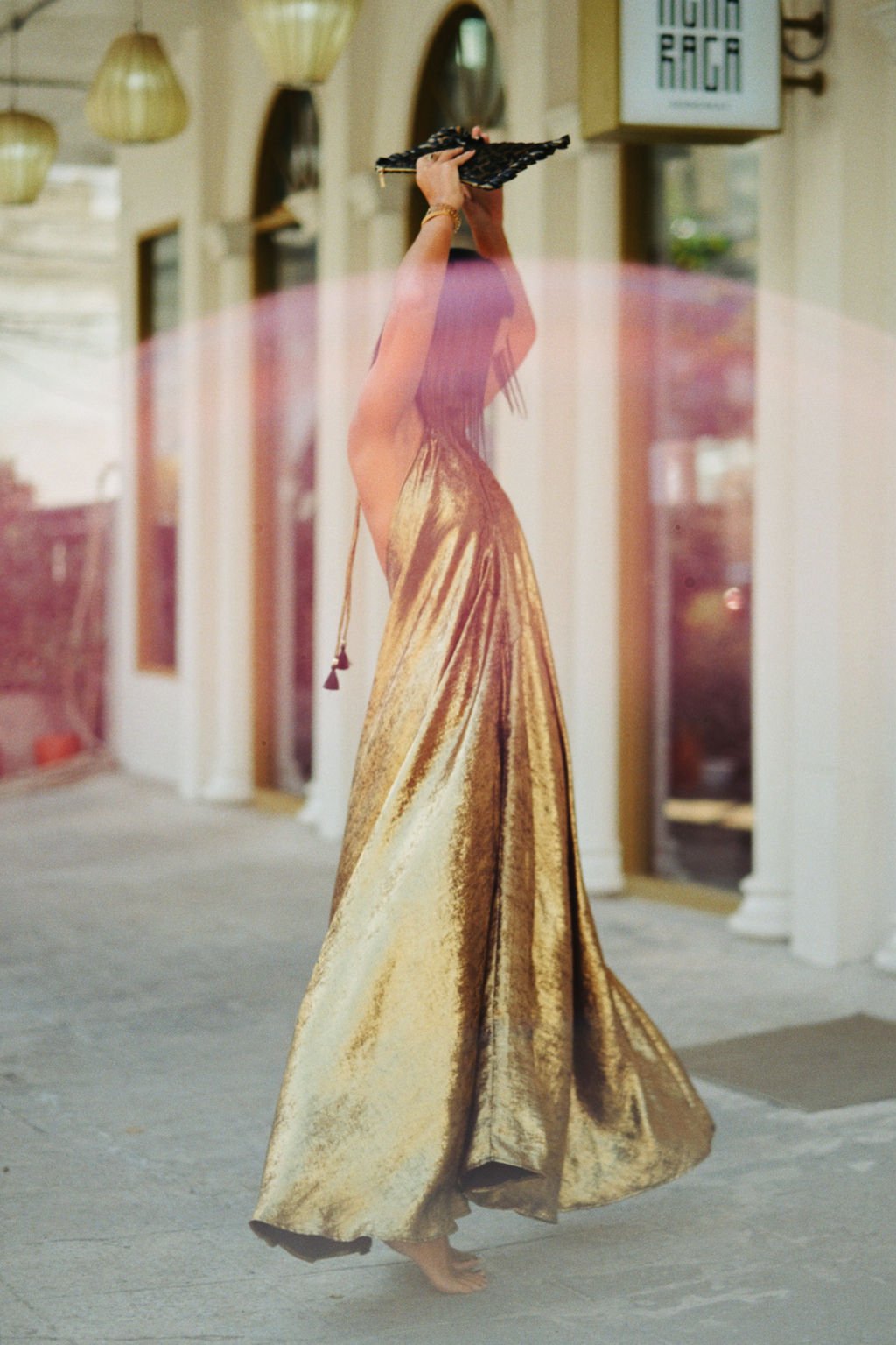 MACHA DRESS - GOLD LAME MACHA DRESS - GOLD LAME