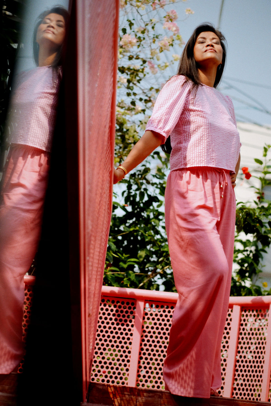 ROMY BLOUSE - FRAMBOISE