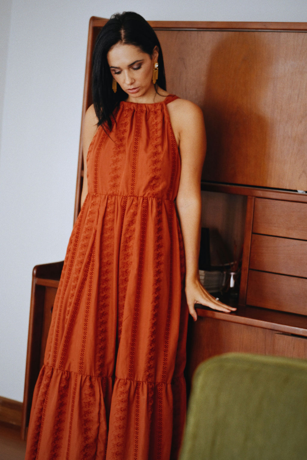 cinnamon orange dress KissProm