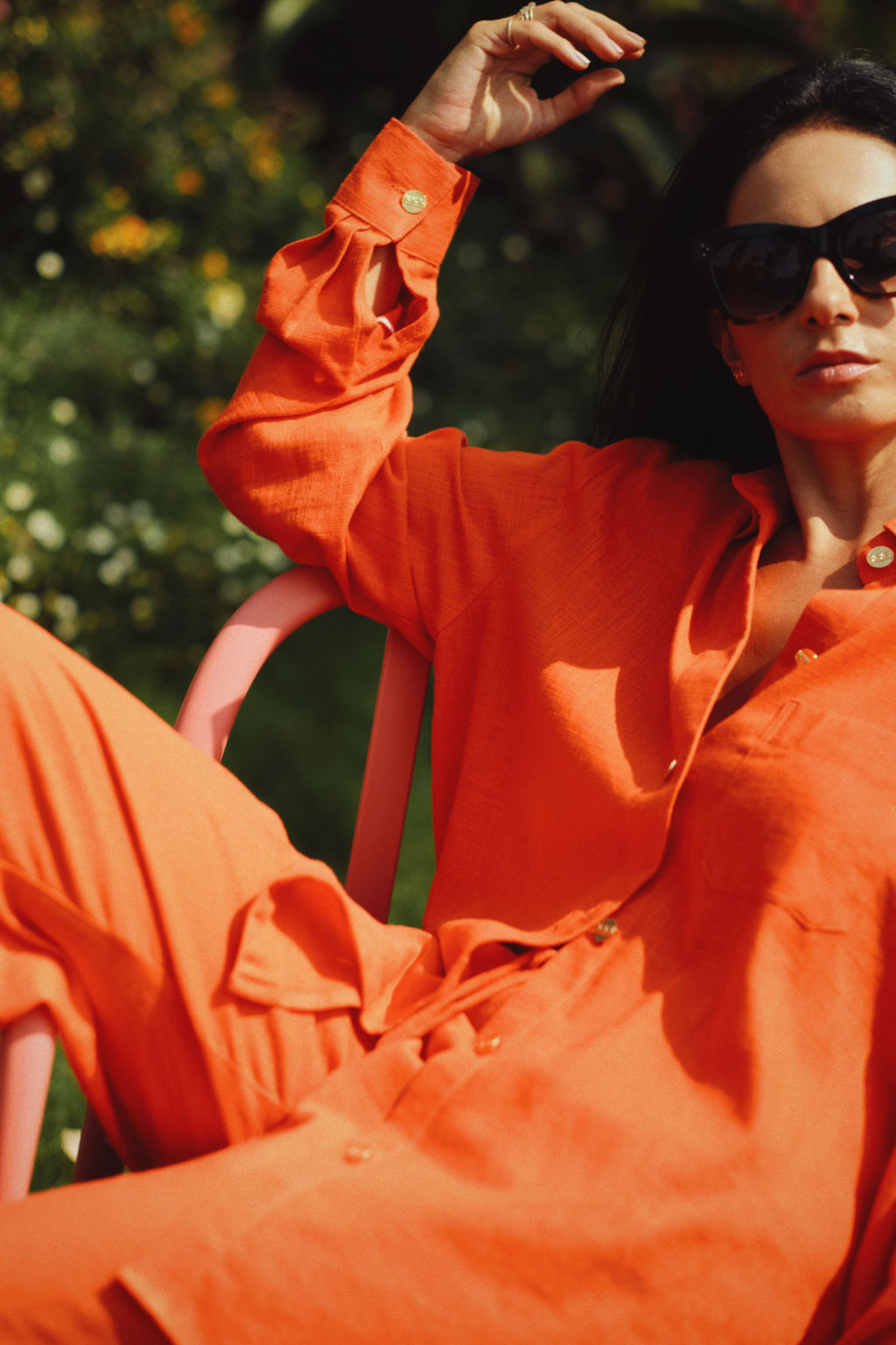 CHEMISE BIANCA - MANDARINE