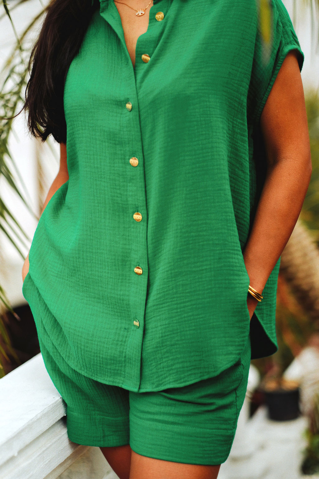CHEMISE LOLA - EMERALD