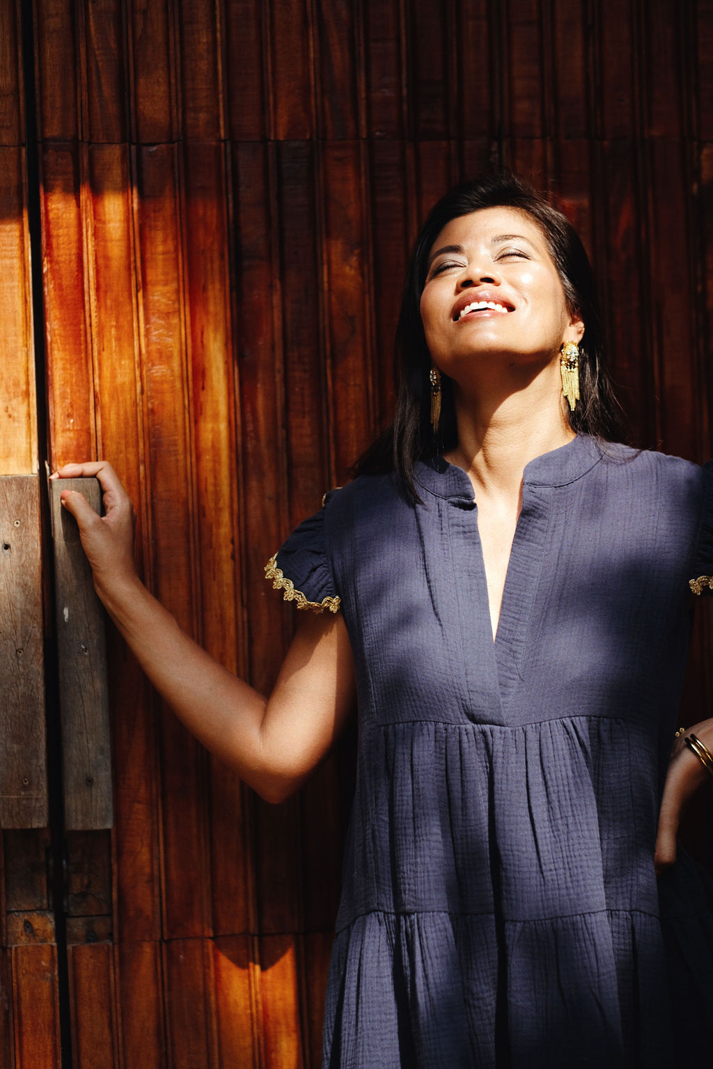 ROBE KRYSTYNA - NAVY BLUE