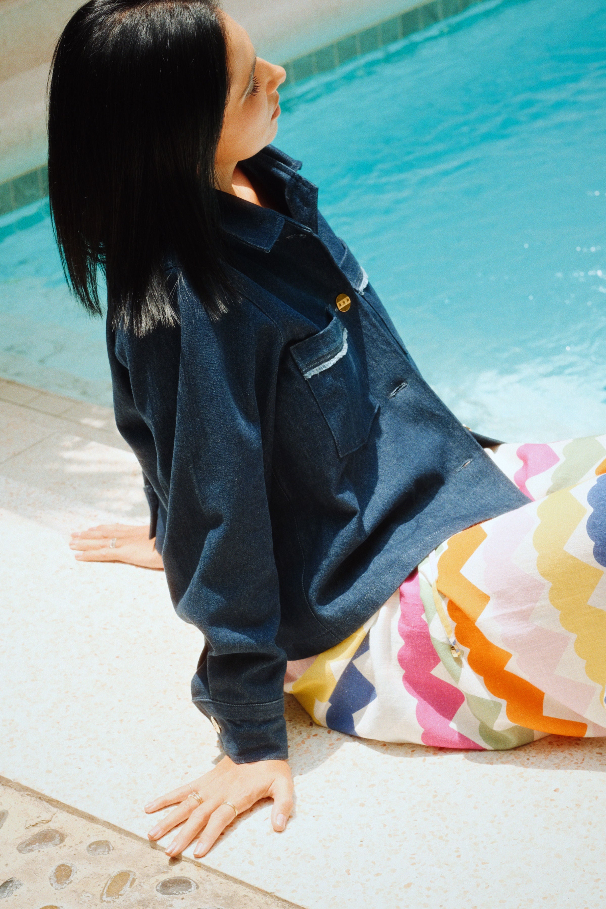 DYLAN JACKET - DENIM BRUT
