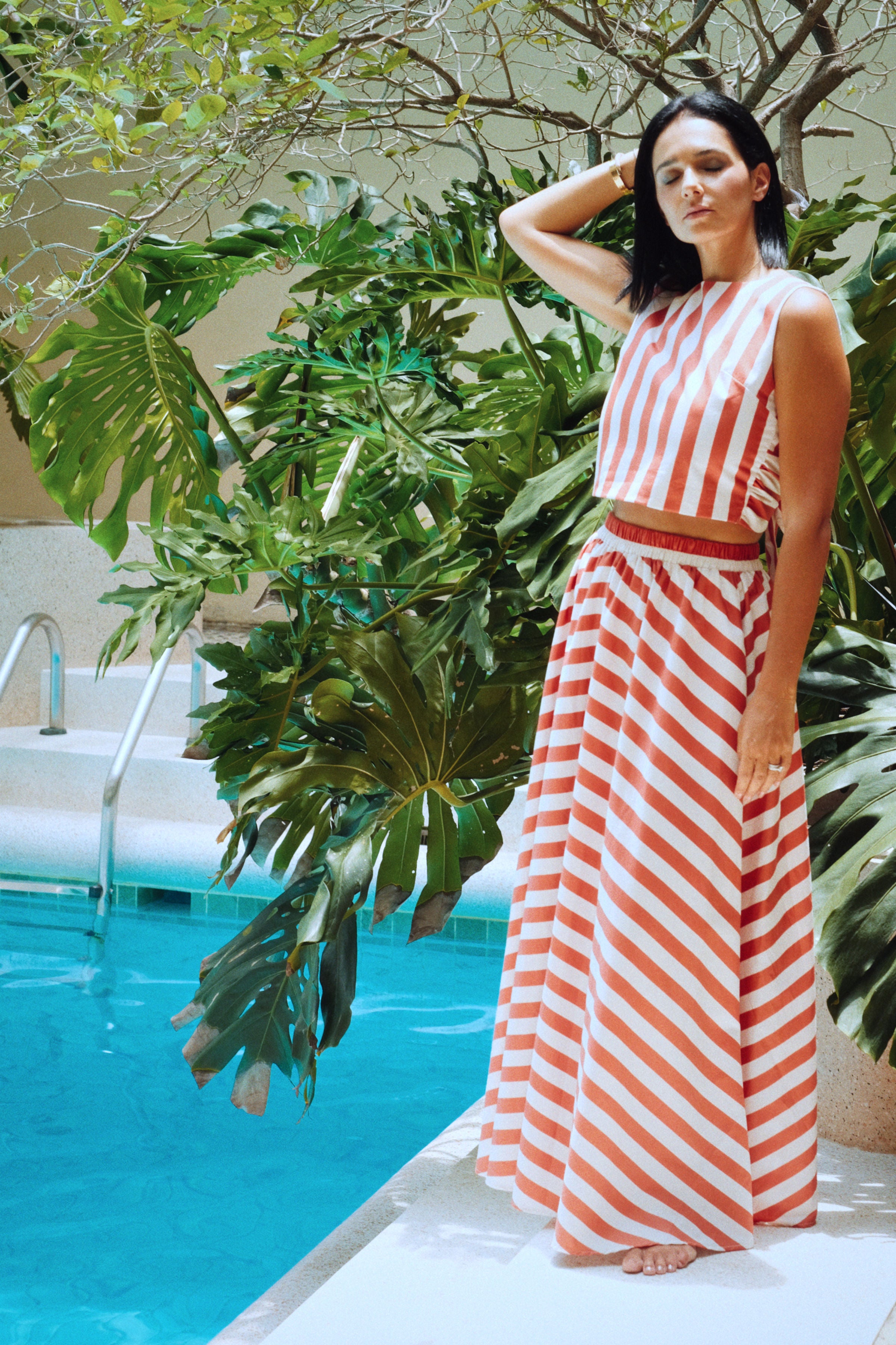 AUDREY SKIRT - PLAGETTE TERRACOTTA