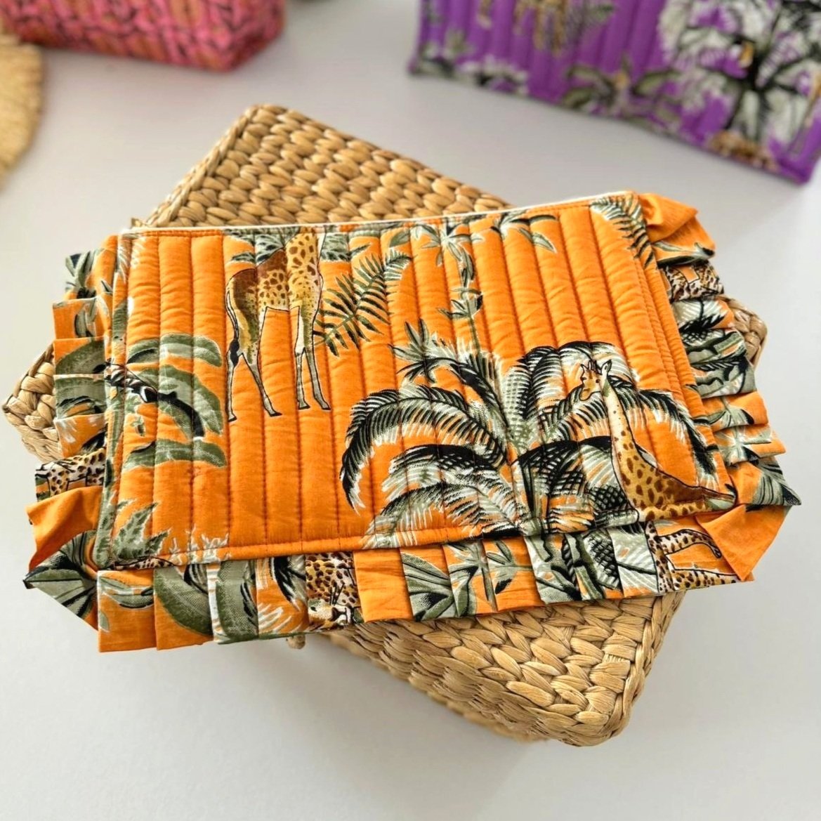 POCHETTE ALBA - JUNGLE PUMPKIN