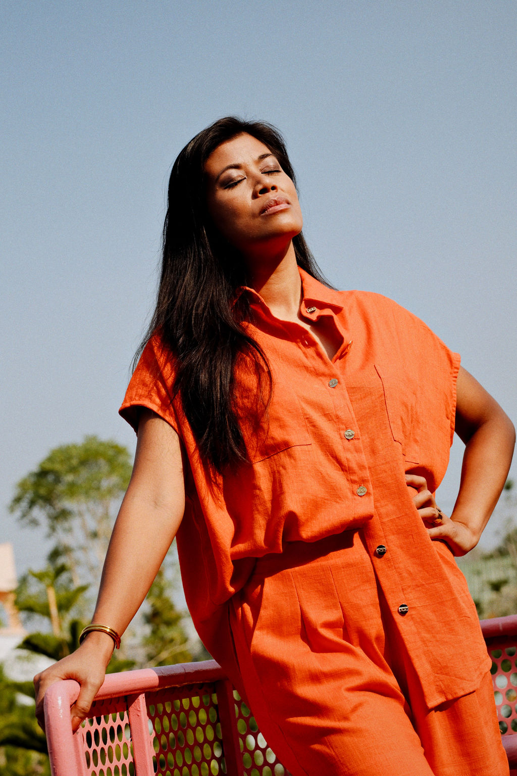 LOLA SHIRT - MANDARINE