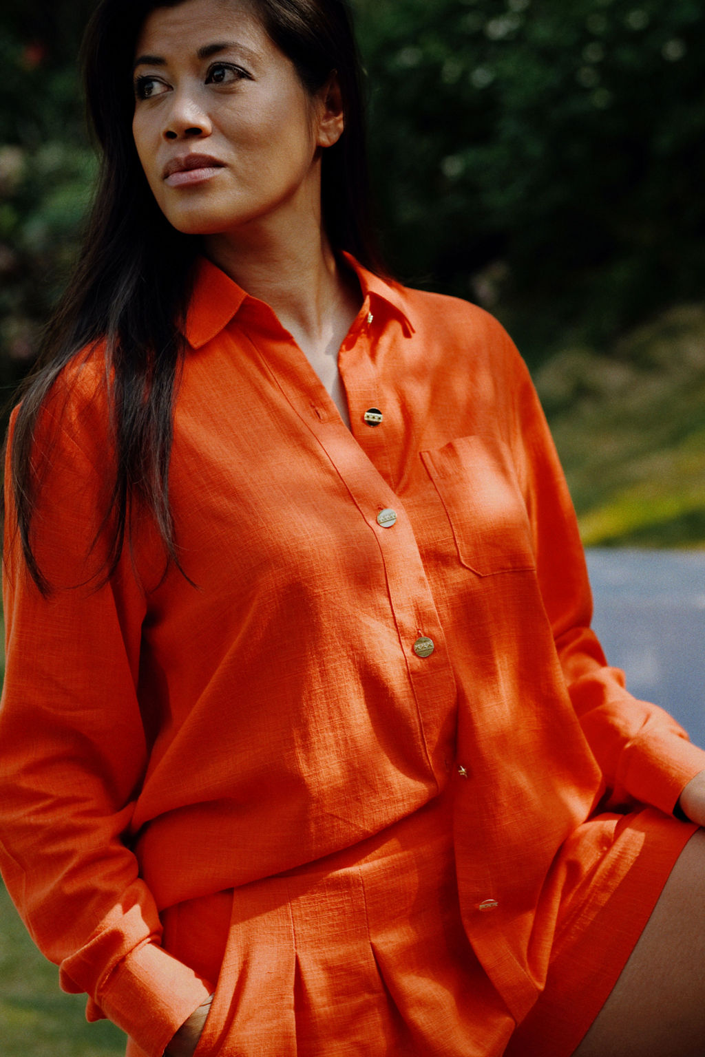 BIANCA SHIRT - MANDARINE