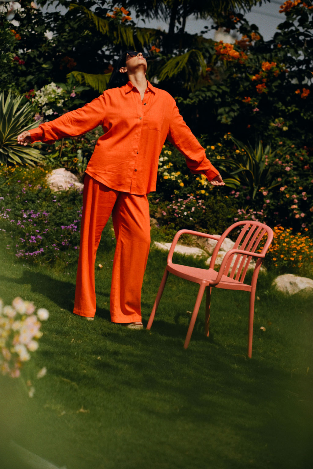 PANTALON ALBERTO - MANDARINE