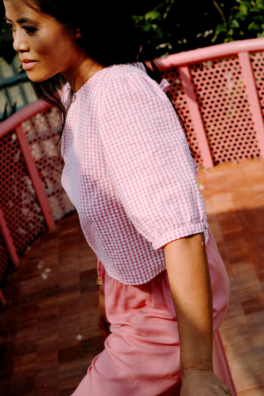 ROMY BLOUSE - FRAMBOISE