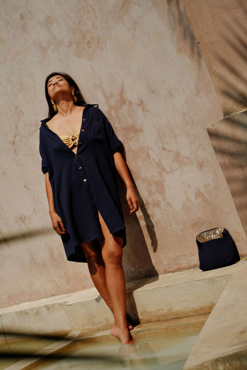 ROBE ANASTASIA - NAVY BLUE