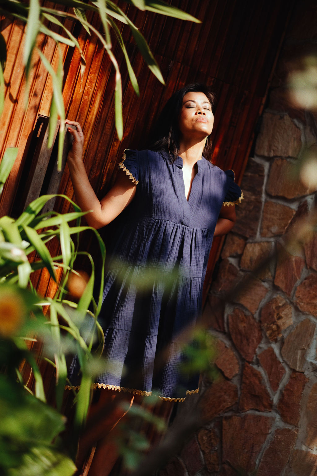 ROBE KRYSTYNA - NAVY BLUE