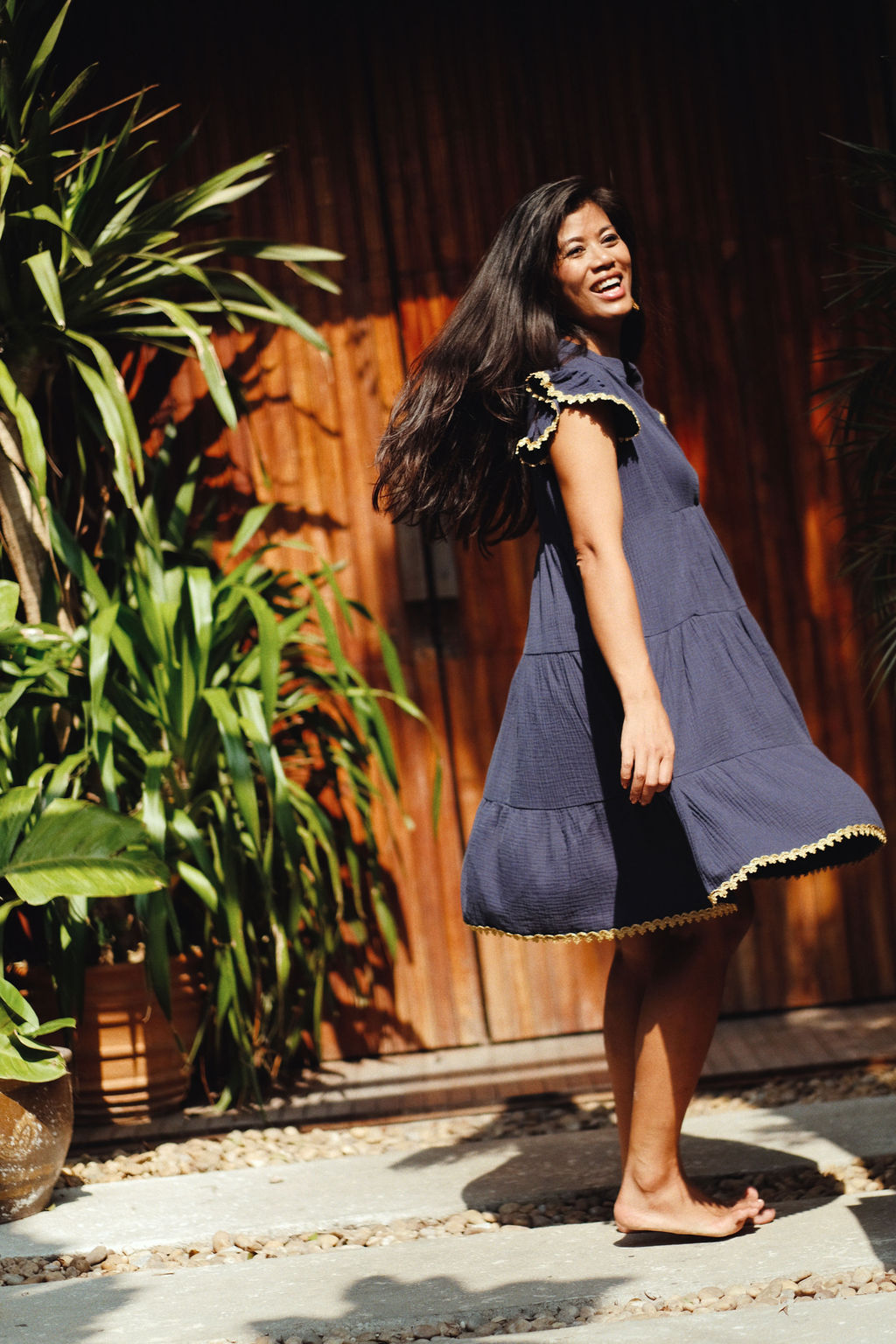 ROBE KRYSTYNA - NAVY BLUE