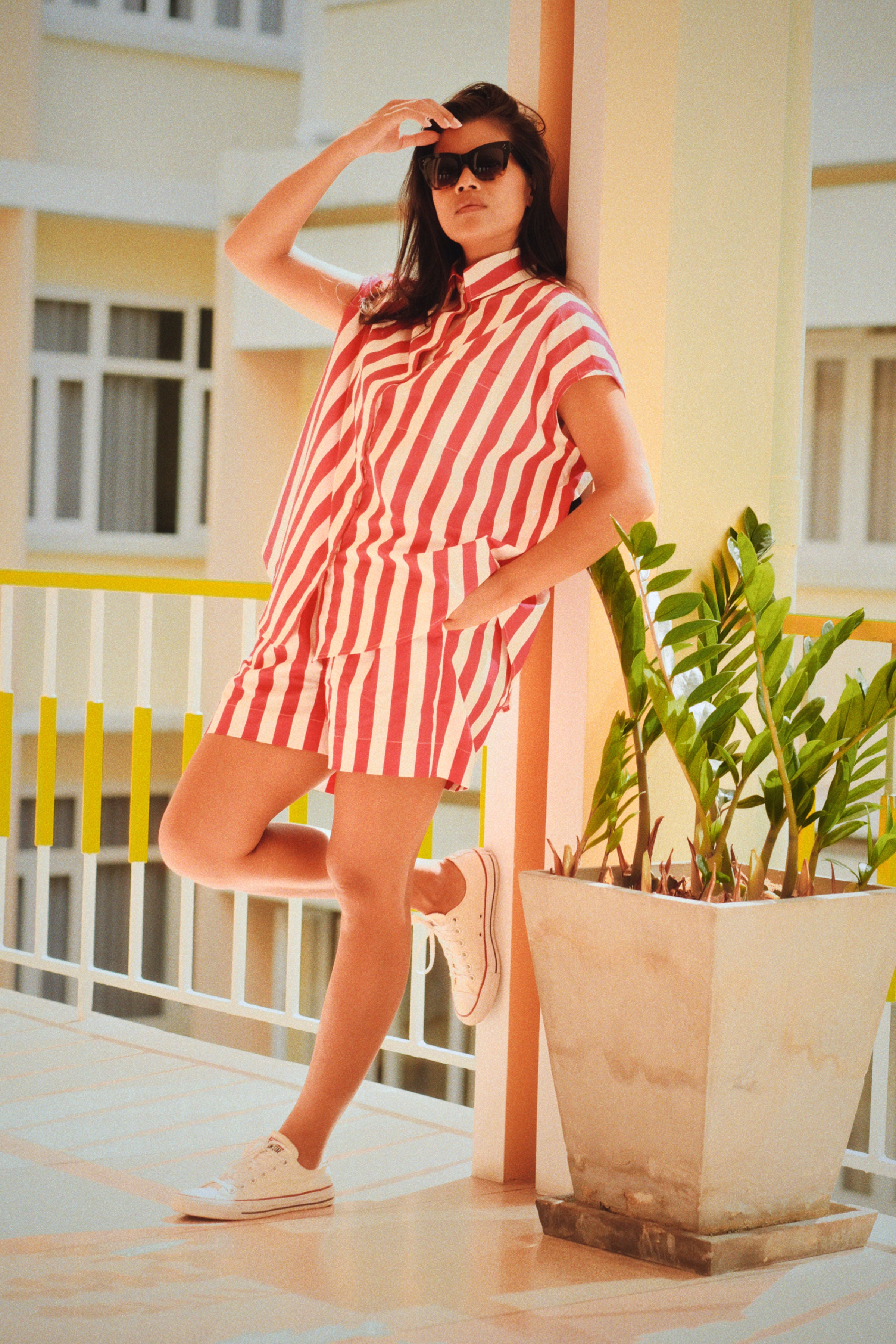 CHEMISE LOLA - PLAGETTE FUSHIA
